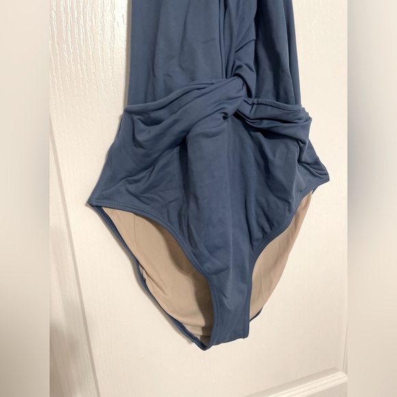 So De Mel Carlotta deep v-neck one-piece swimsuit - Picture 3 of 7